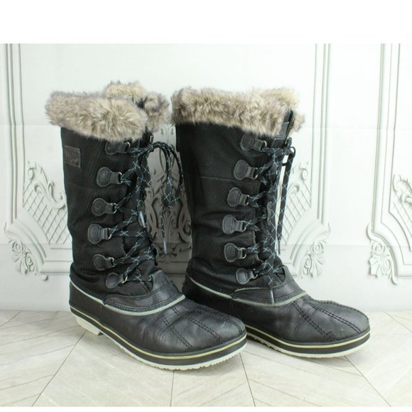 LL Bean Rangeley Black Leather Waterproof Insulated Tall Pac Boots Size 10 M - Picture 2 of 9